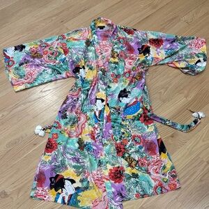 Natori Multicolor Kimono Robe